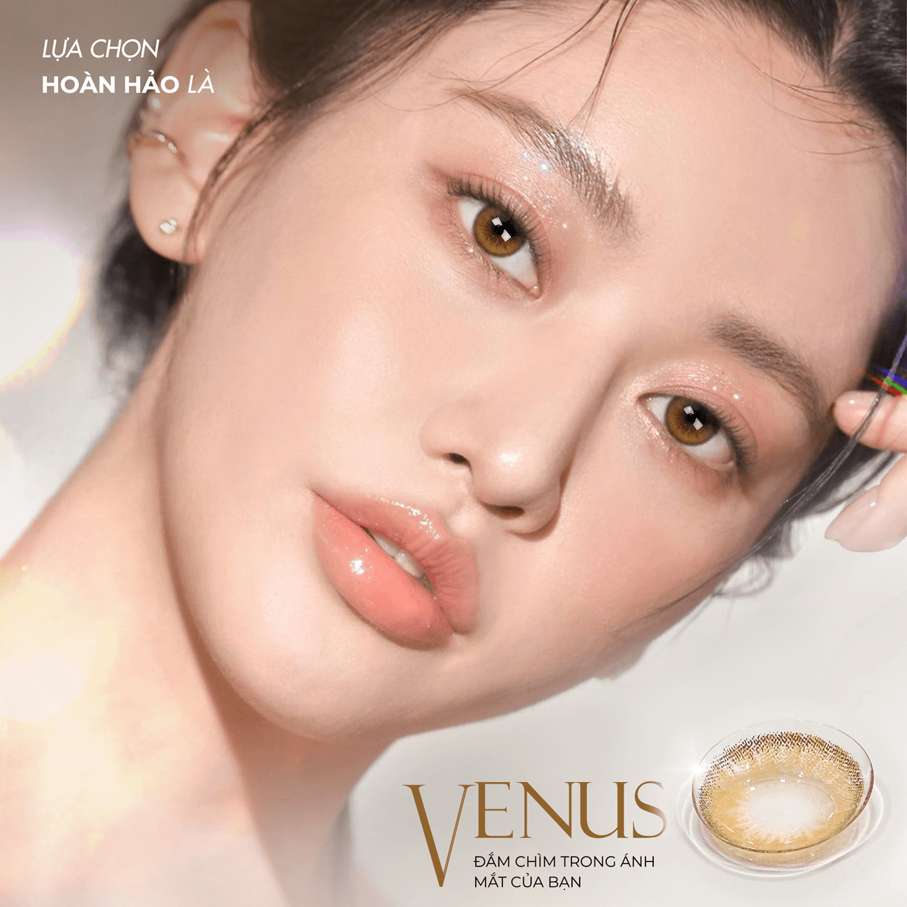 Kính áp tròng Silicone Hydrogel Venus Brown - 6