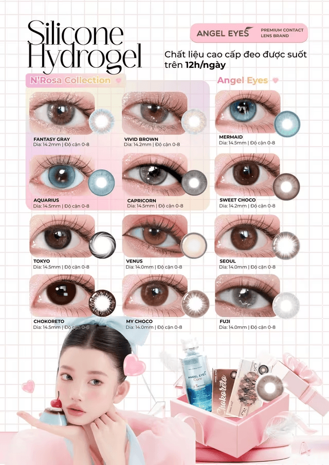 Kính Áp Tròng Silicone Hydrogel