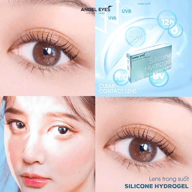 Lens trong suốt cận Cosmo Hàn Quốc độ 0-15