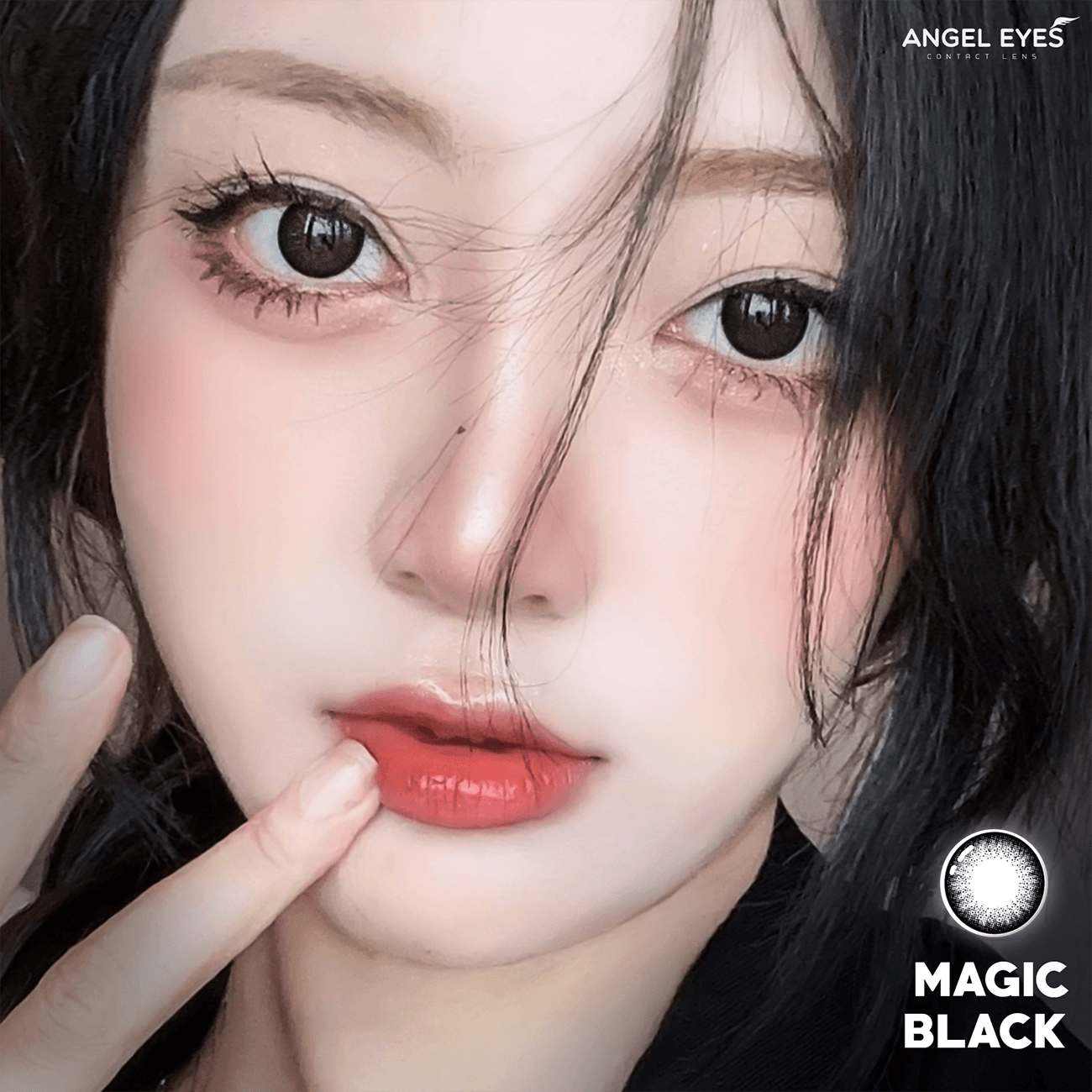 Kính áp tròng màu Magic Black
