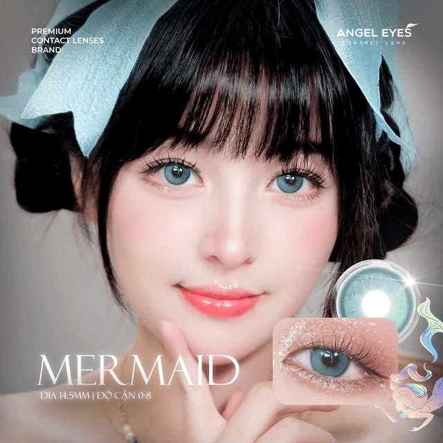 Lens xanh dương Mermaid Angel Eyes