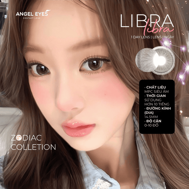 Lens 1 ngày màu Libra Angel Eyes
