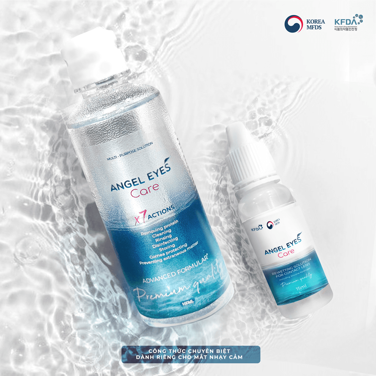 COMBO NƯỚC NGÂM & NHỎ MẮT KÍNH ÁP TRÒNG ANGEL EYES CARE - 3