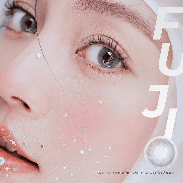Lens mắt nhỏ Fuji Gray màu xám khói