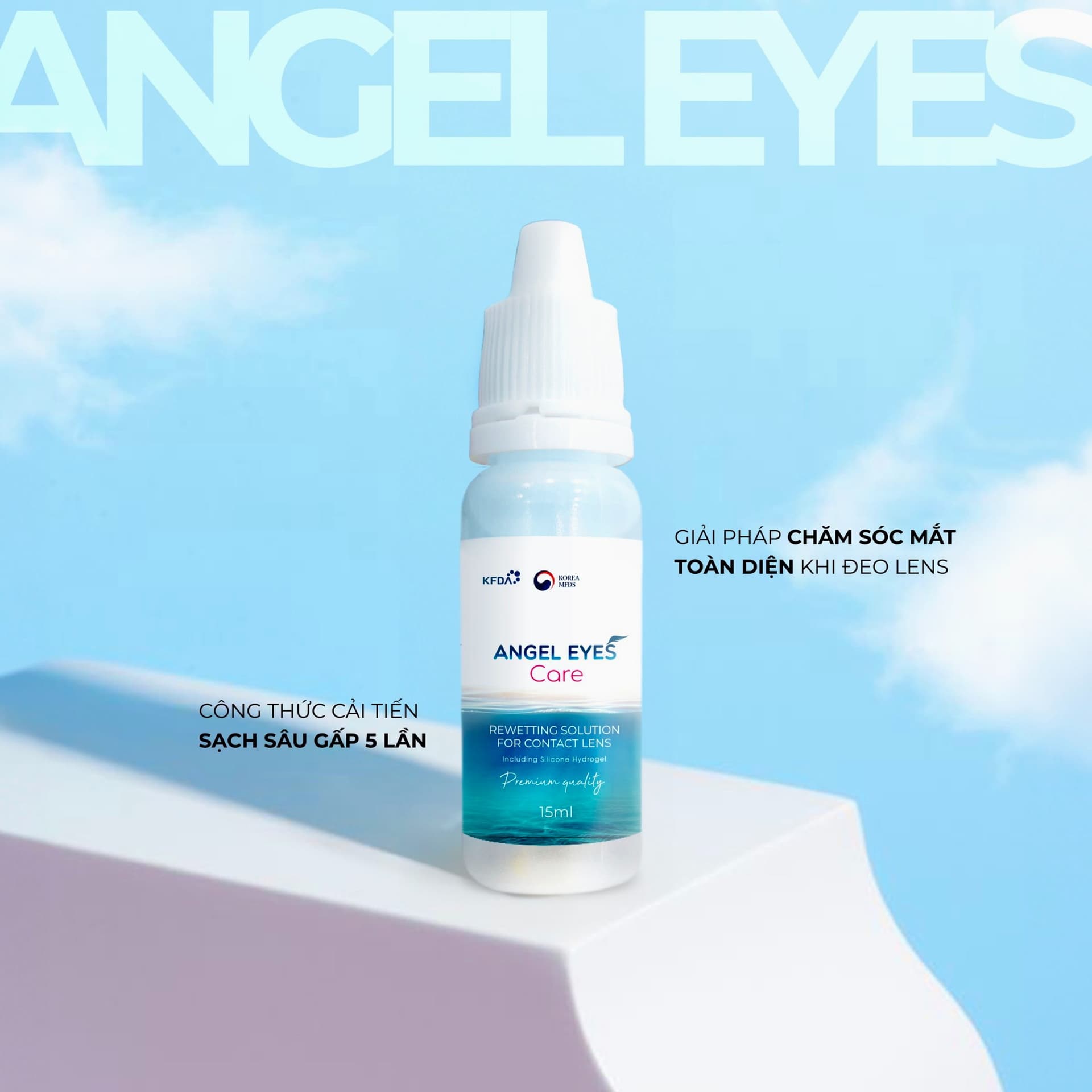 COMBO NƯỚC NGÂM & NHỎ MẮT KÍNH ÁP TRÒNG ANGEL EYES CARE - 7