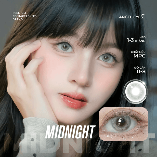 Lens xám tây Angel Eyes Midnight