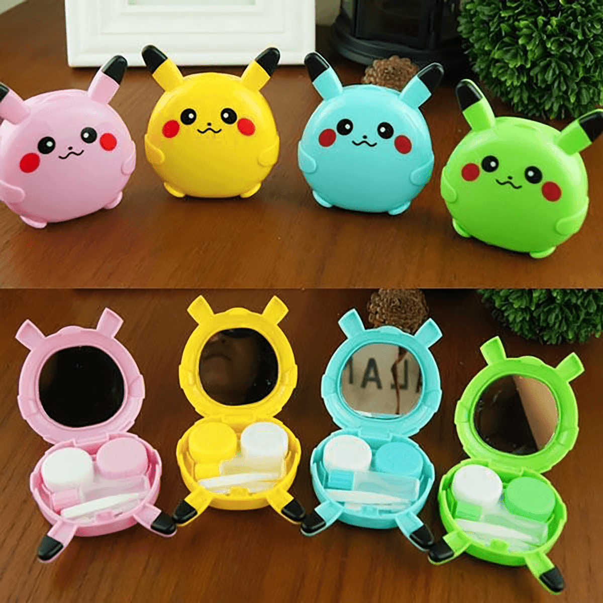 Phụ kiện khay gương Pokemon cho kính áp tròng, kính giãn tròng - 6