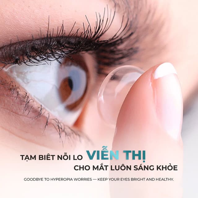 Lens trong suốt viễn thị Cosmo Hàn Quốc