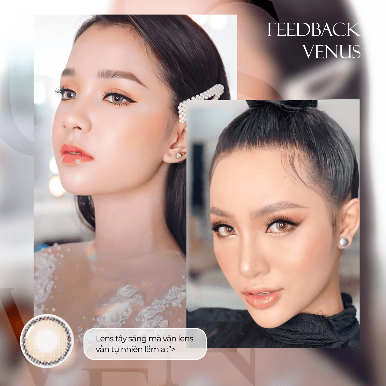 Kính áp tròng Silicone Hydrogel Venus Brown - 9