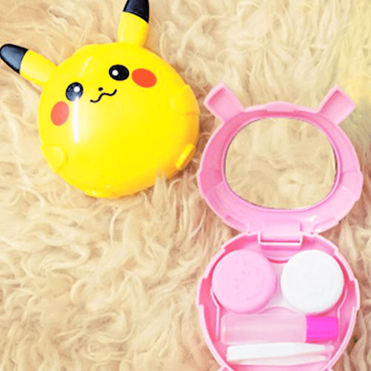 Phụ kiện khay gương Pokemon cho kính áp tròng, kính giãn tròng - 5